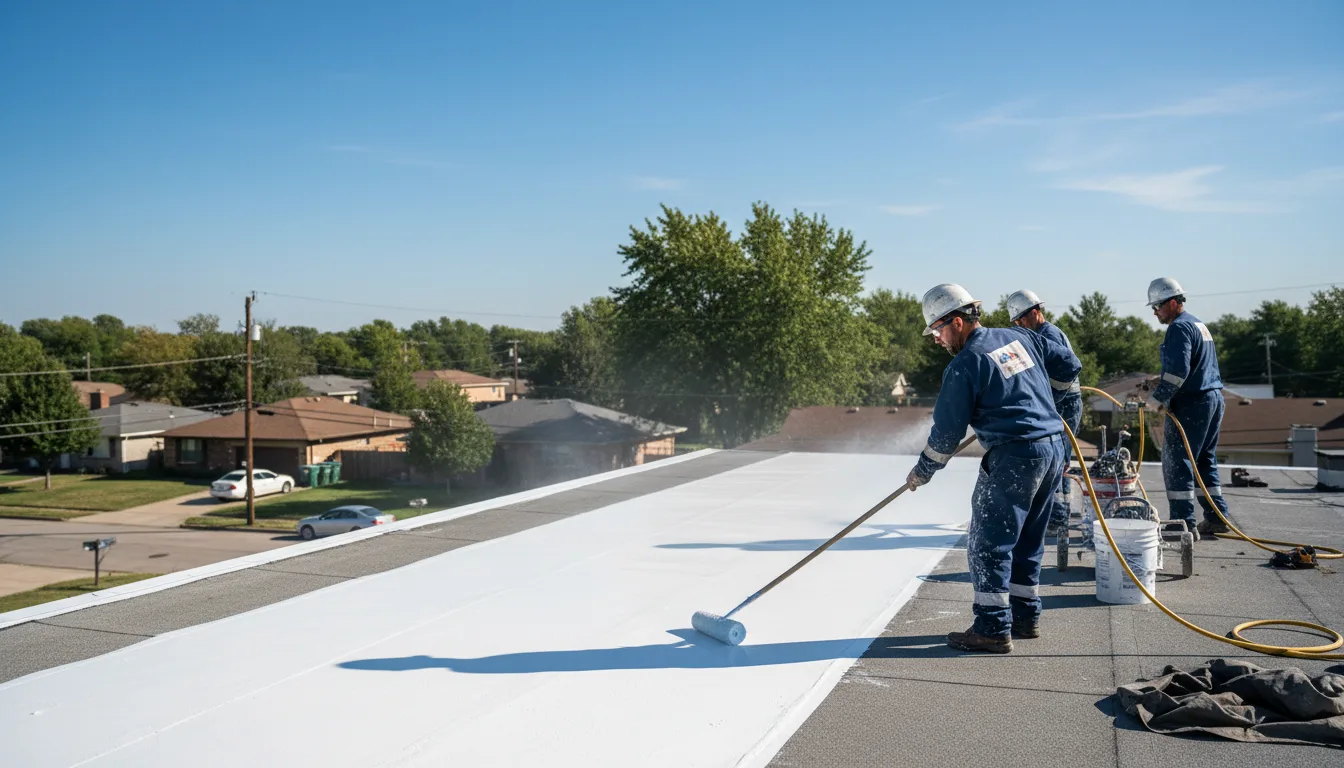 Commercial roof coating in Wells, TX near me